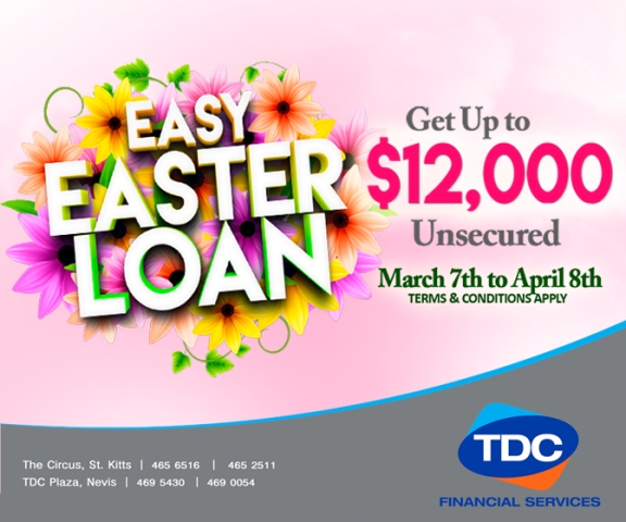 TDC Financial Services Limited – Easter Loan Promotion‏