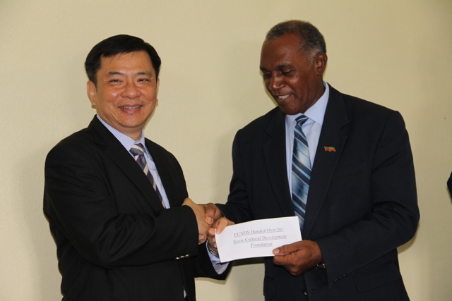 Republic of China (Taiwan) donates to Nevis’ cultural preservation