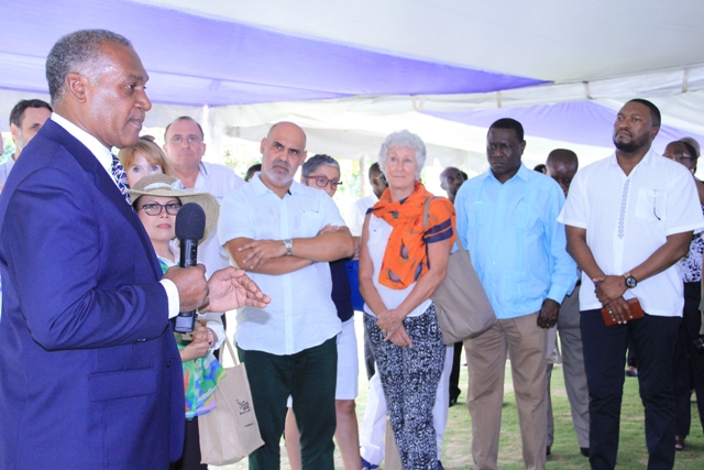 Nevis Premier calls on visiting diplomats to use their skills to help small developing states‏