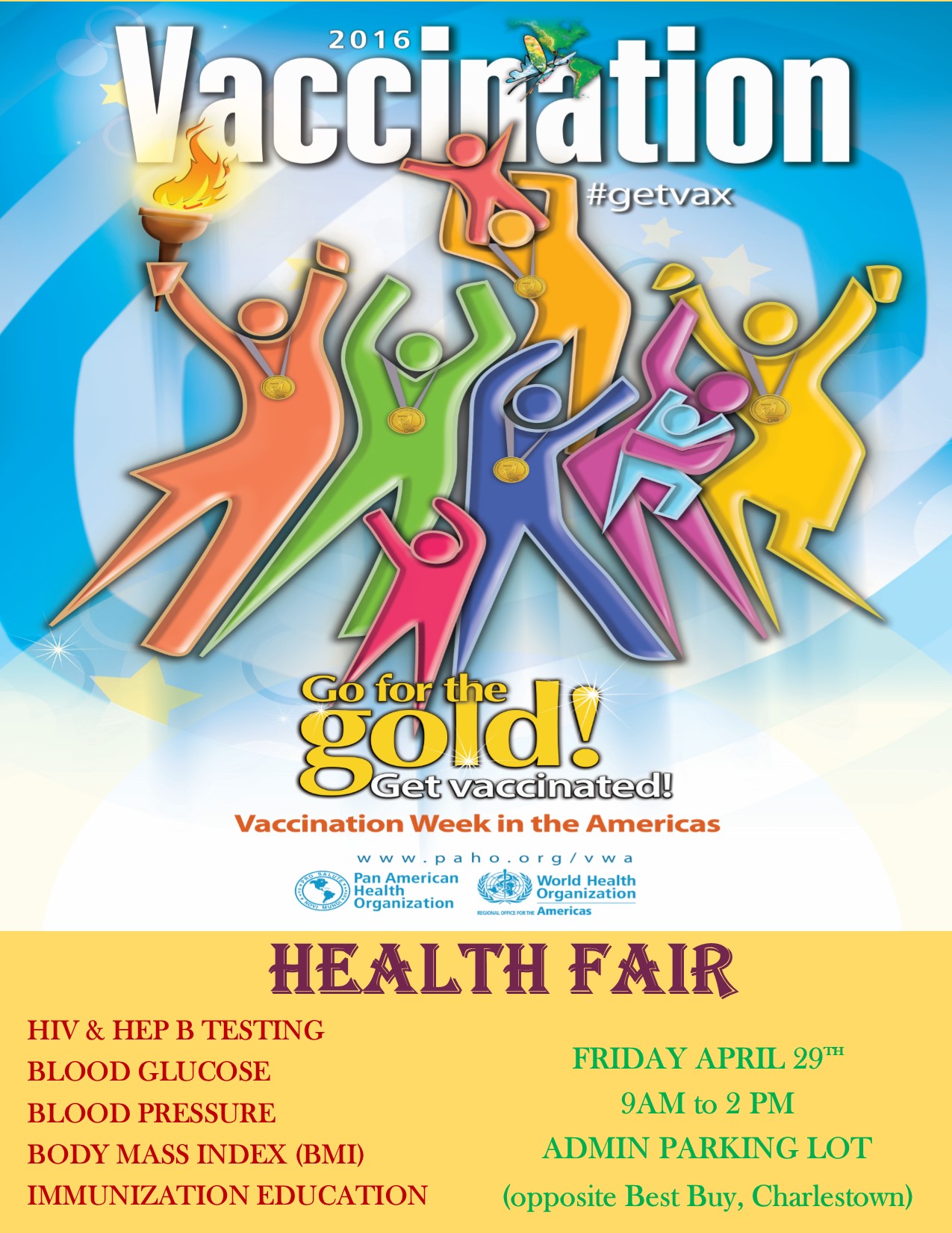 Vaccination Week Health Fair Community Calendar