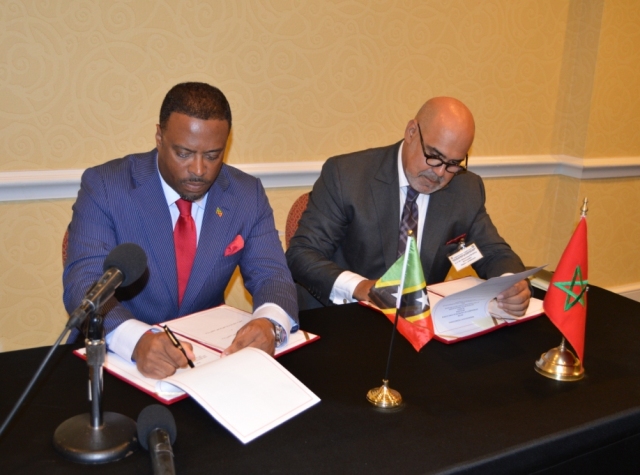St. Kitts and Nevis Signs Memorandum of Understanding with the Kingdom of Morocco‏
