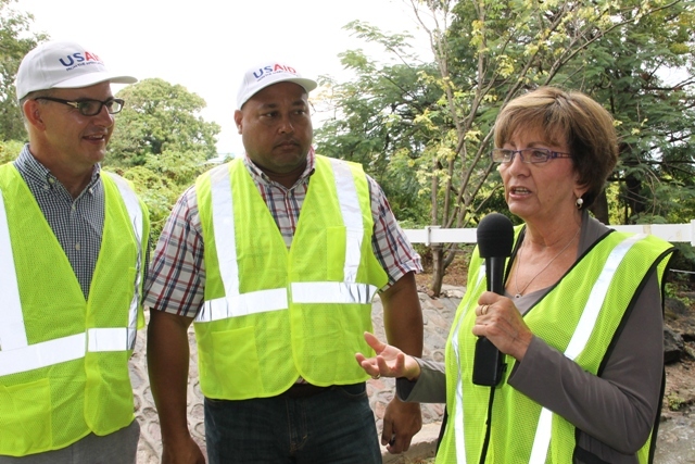 US Ambassador pleased with status of early warning flood system on Nevis