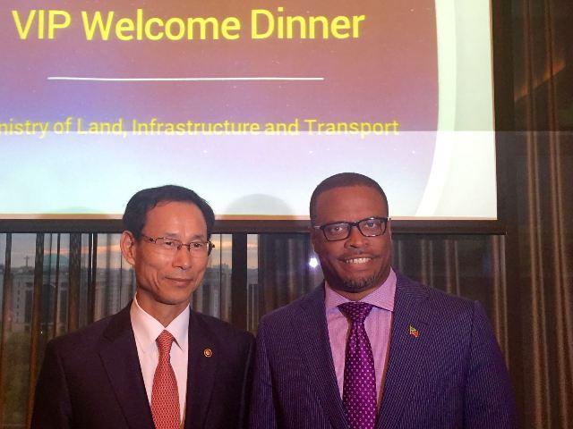 SKN Aviation Minister Brantley attending ICAO aviation training conference in Seoul; sees possibility for training opportunities‏