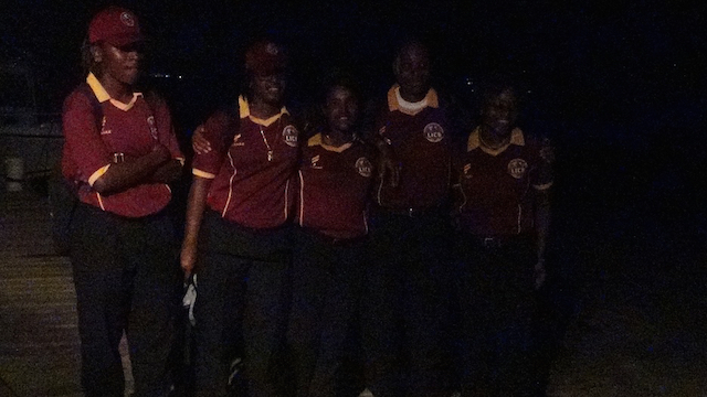 LEEWARDS FEMALE CRICKETERS RETURN HOME