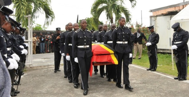 POLICE CONSTABLE BRIAN J. PACQUETTE BURIED WITH FULL MILITARY HONOURS IN   HIS HOME COUNTRY DOMINICA