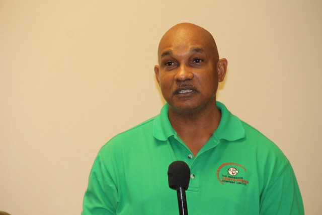 Nevis Electricity Company Ltd. Linesmen receive training from Barbados Power & Light technical trainer