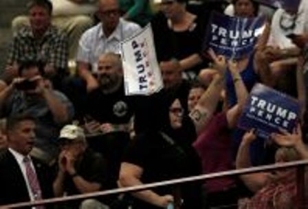 Donald Trump supporter ‘strikes’ two protesters in the head at campaign rally