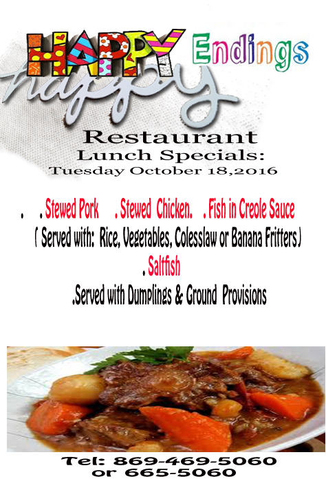 Happy Endings: Lunch Specials. – NevisPages.com