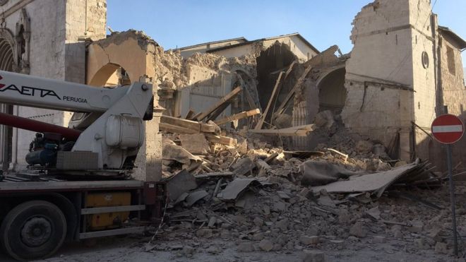 Powerful quake hits central Italy near Norcia