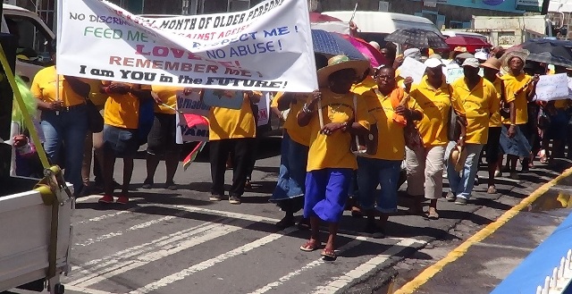 SENIORS PARTICIPATE IN HISTORIC MARCH ON Nevis