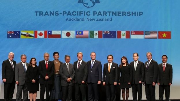 Trump: US to quit TPP trade deal on first day in office