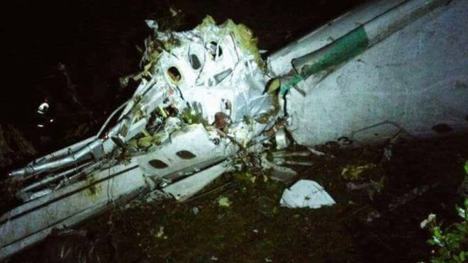 Brazil football team Chapecoense in Colombia plane crash