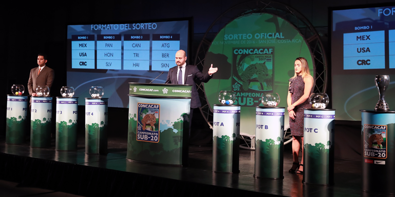 Draw Determines Groups and Schedule for Under-20 Championship 2017