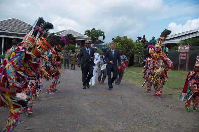 Young People Thrill Prince Harry with Cultural Performances at Brimstone Hill Fortress National Park