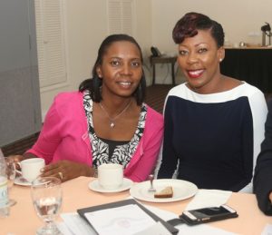 ABOVE : (Left to right) Product Standards Manager, Melnecia Marshall and Human Resource Manager, Camara Lee.
