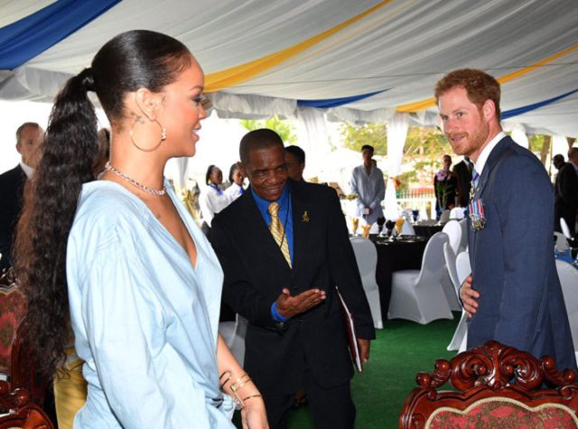 Prince Harry Meets Rihanna In Barbados