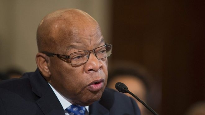 John Lewis: Trump slammed for attack on rights icon