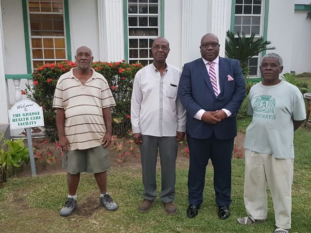 PRIME MINISTER HARRIS TOURS NEWLY PAVED ACCESS ROADS TO THE GRANGE AND OTTLEY’S HOUSING EXTENSION‏