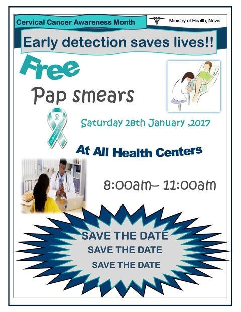 Women on Nevis urged to take advantage of free cervical cancer screening clinic