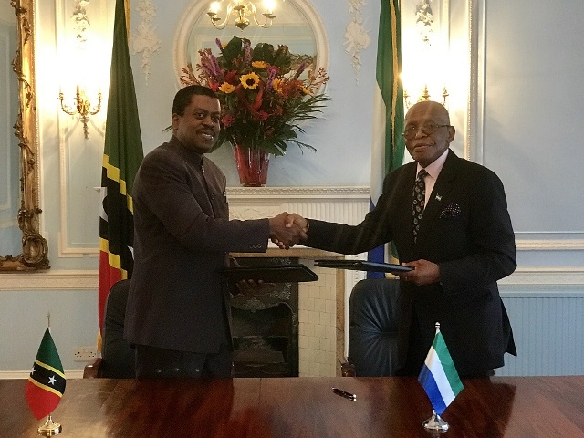 St. Kitts and Nevis and Sierra Leone commit to free movement of citizens‏