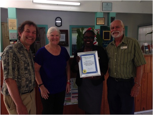 Nevis Eye CareProgram Honors Oualie Beach Resort.