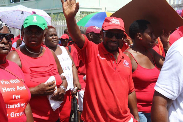 Opposition Leader Douglas defines “Monday’s massive Labour Day a protest and challenge to the Timothy Harris regime”