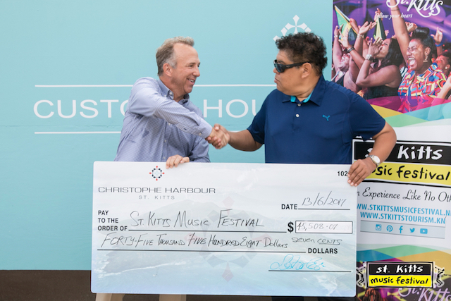 Christophe Harbour Foundation contributes to St. Kitts Music Festival