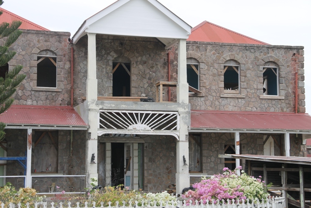 Restoration of the 1909 Government House on Nevis nears completion
