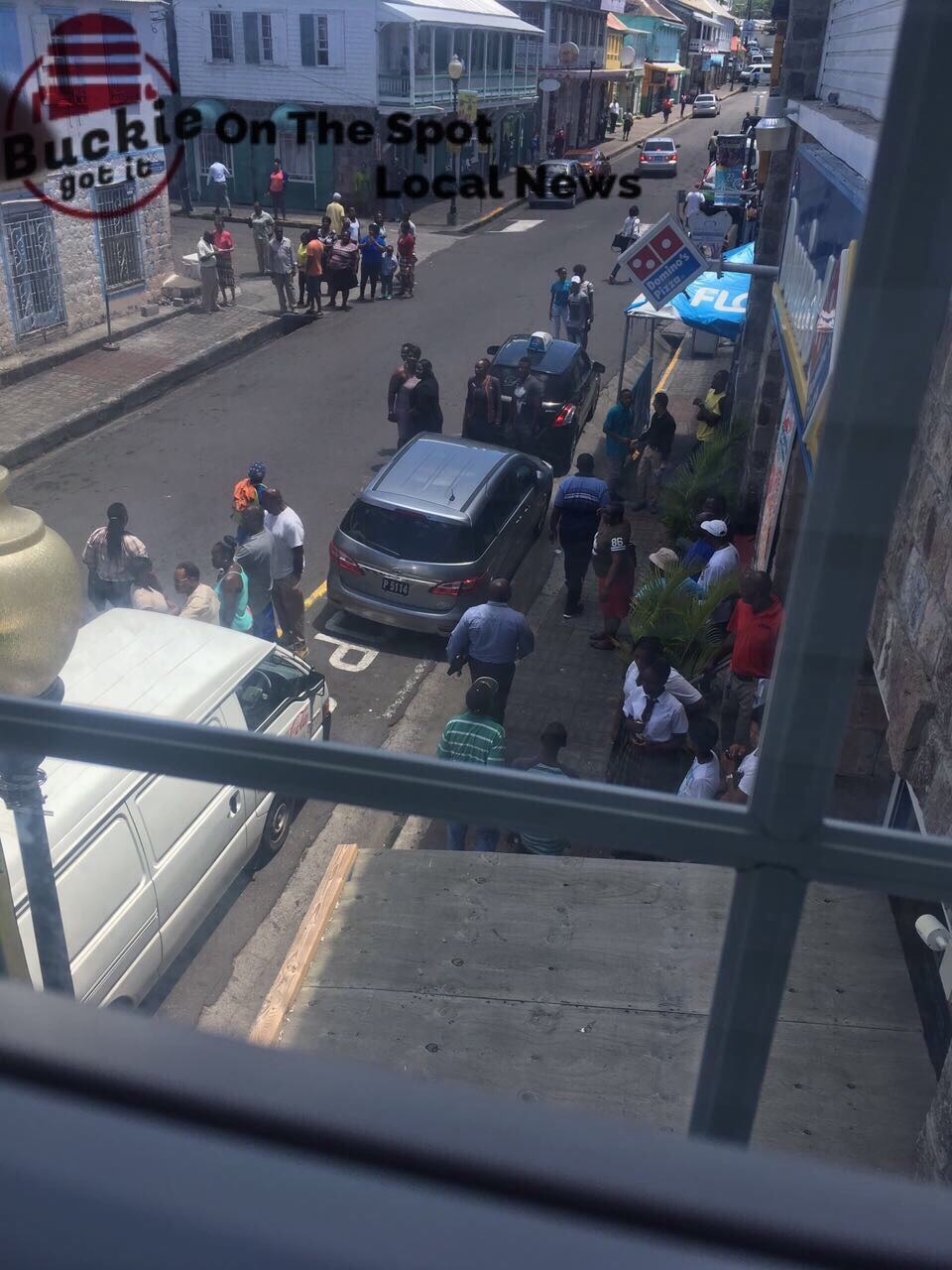 Rival gang members go at each other in Basseterre
