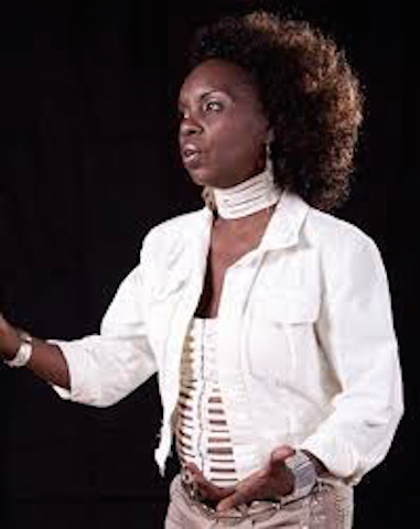Calypsonian Lady Wonder Competing in the 1st Ever Caribbean Female Calypso Competition.