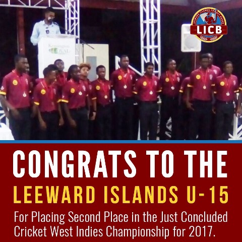 Leewards Under 15 Secure Second Spot In Regional Tournament