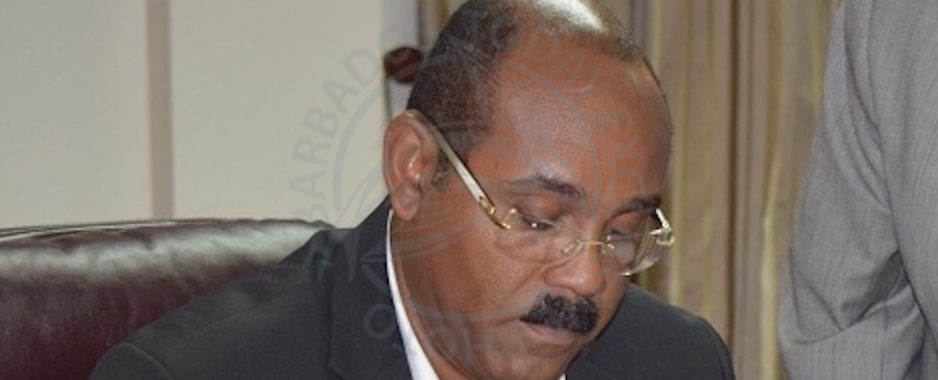 Antigua PM pulls his pocket to assist Barbuda