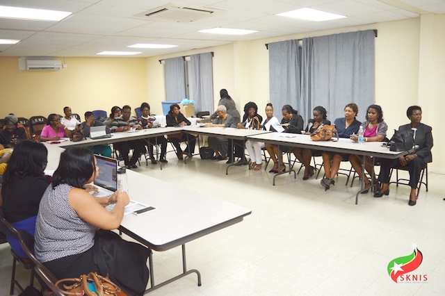 Female Lawyers in St.kitts and Nevis attend stress management forum.