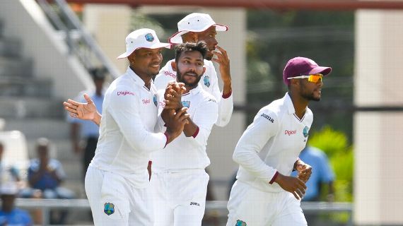 Bishoo five-for helps West Indies wrest control