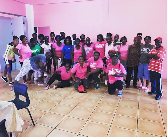 Capisterre’s October walk was dedicated to breast cancer patients