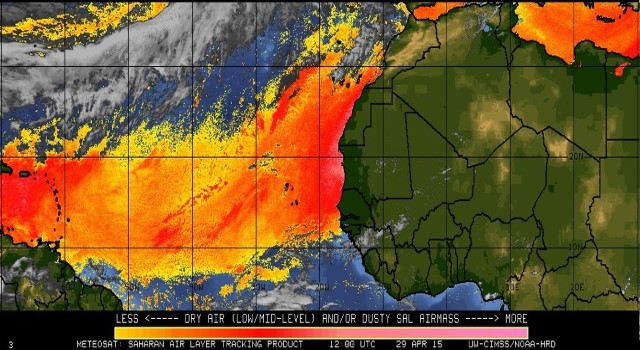 Unhealthy Saharan Dust Blankets the Caribbean