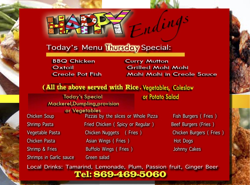 Happy Endings Menu: Thursday Special