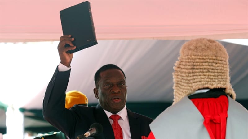 Emmerson Mnangagwa sworn in as Zimbabwe President