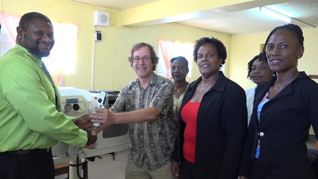 Two donors give specialised eye care equipment to Nevis Eye Care Programme