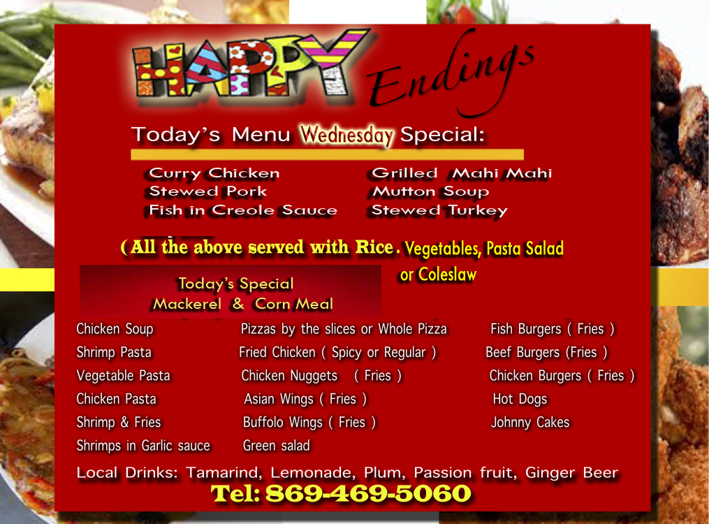 Happy Endings Menu: Wednesday Special