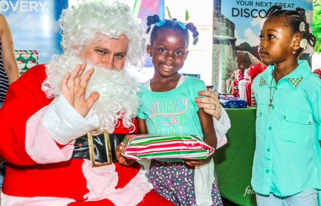 Santa Clause Arrives Early to St. Kitts