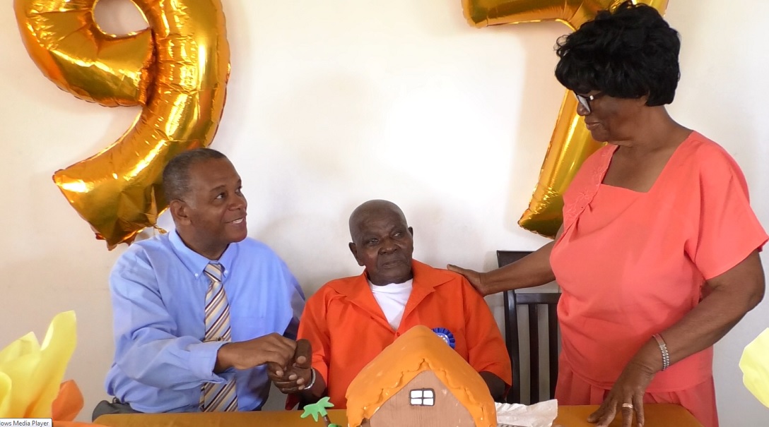 LEWIS ELLIOT MAINTAINS SENSE OF HUMOUR AT 97