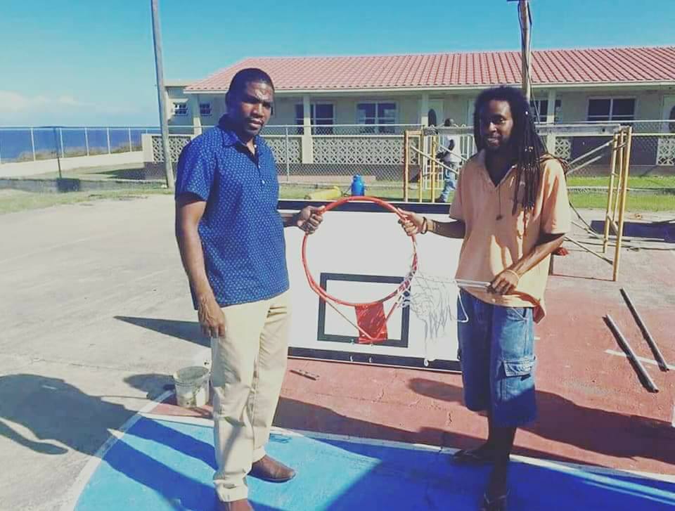 Dr. Drew appeals for the basketball rings  to be returned to the Keys court