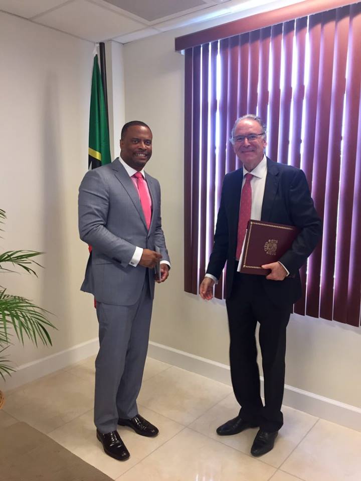 Premier of Nevis meets Spanish Ambassador