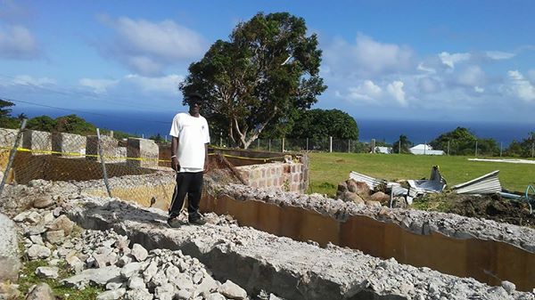Work starts on Hardtimes play field project in St George’s Parish Nevis