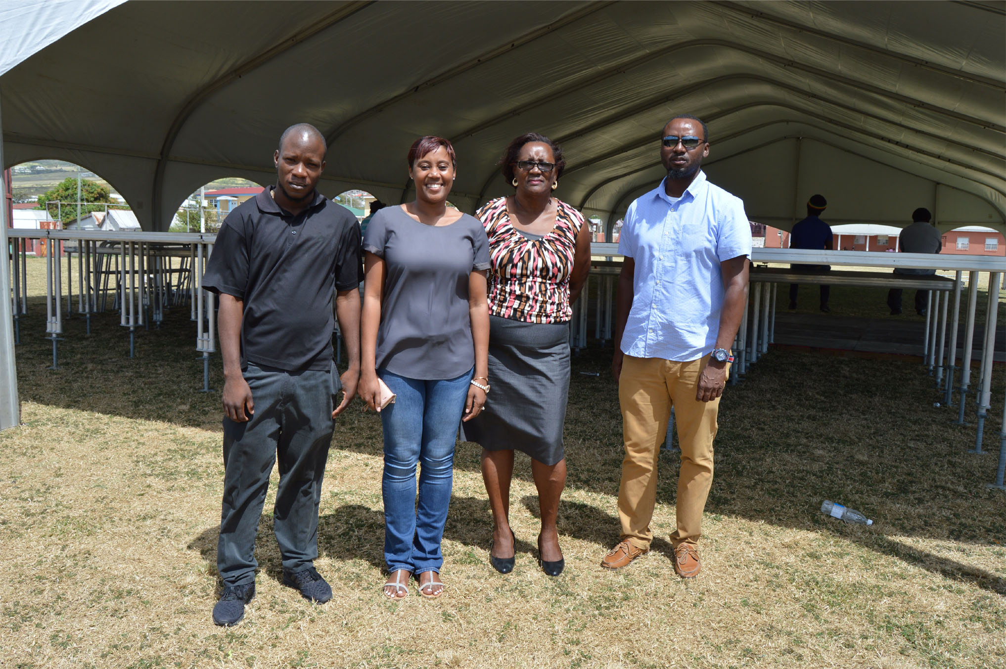 PLP’s Second National Convention’s grounds in West Basseterre getting ready