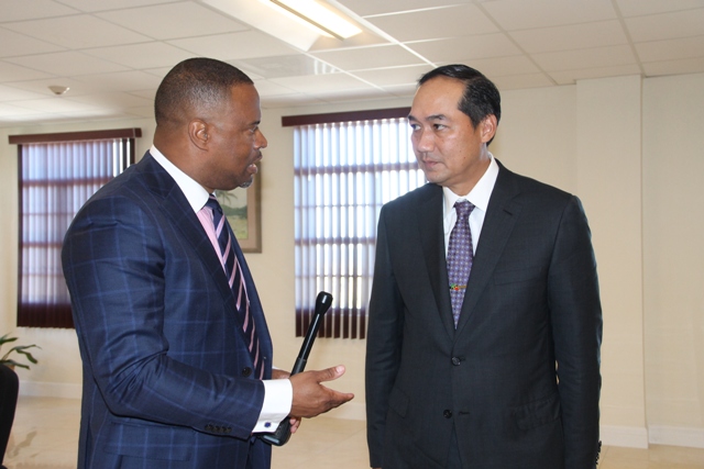 Top Indonesian official pays courtesy call on SKN Foreign Affairs Minister; Premier of Nevis