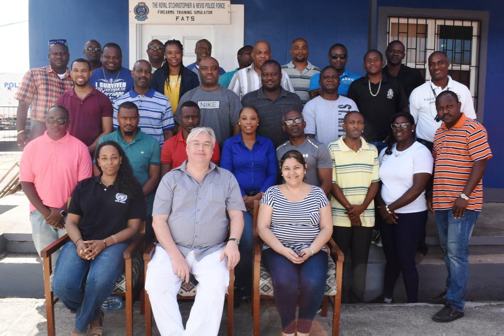 Officers From Barbados, St.Kitts and Nevis Trained In Firearms And Ammunition Evidence Management