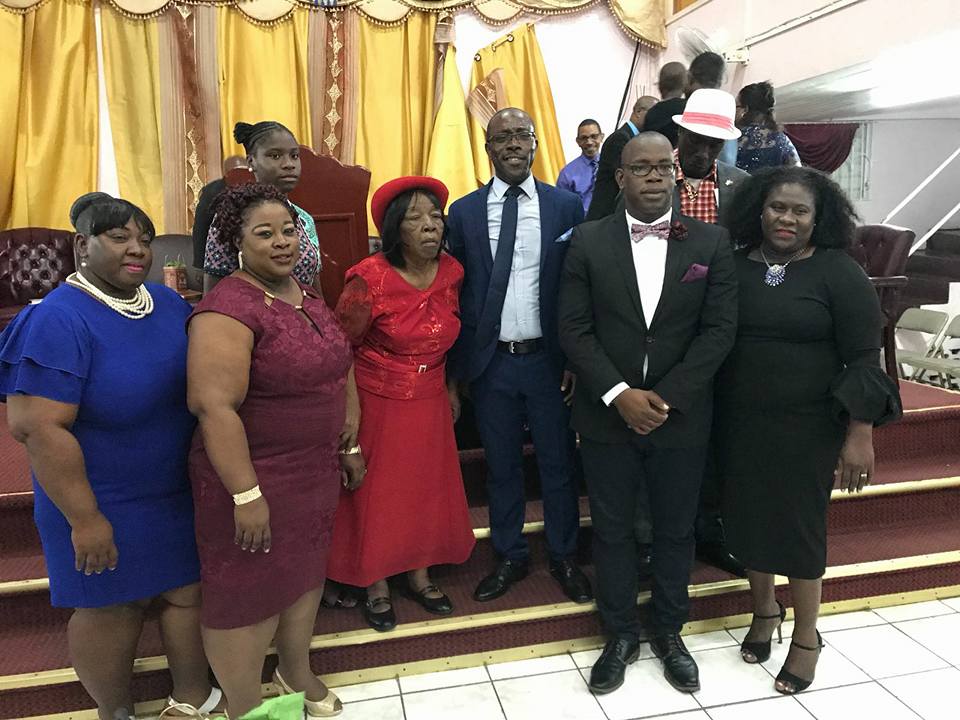 Central Basseterre Representative Hon.  Marcella  Liburd congratulates Penny Family