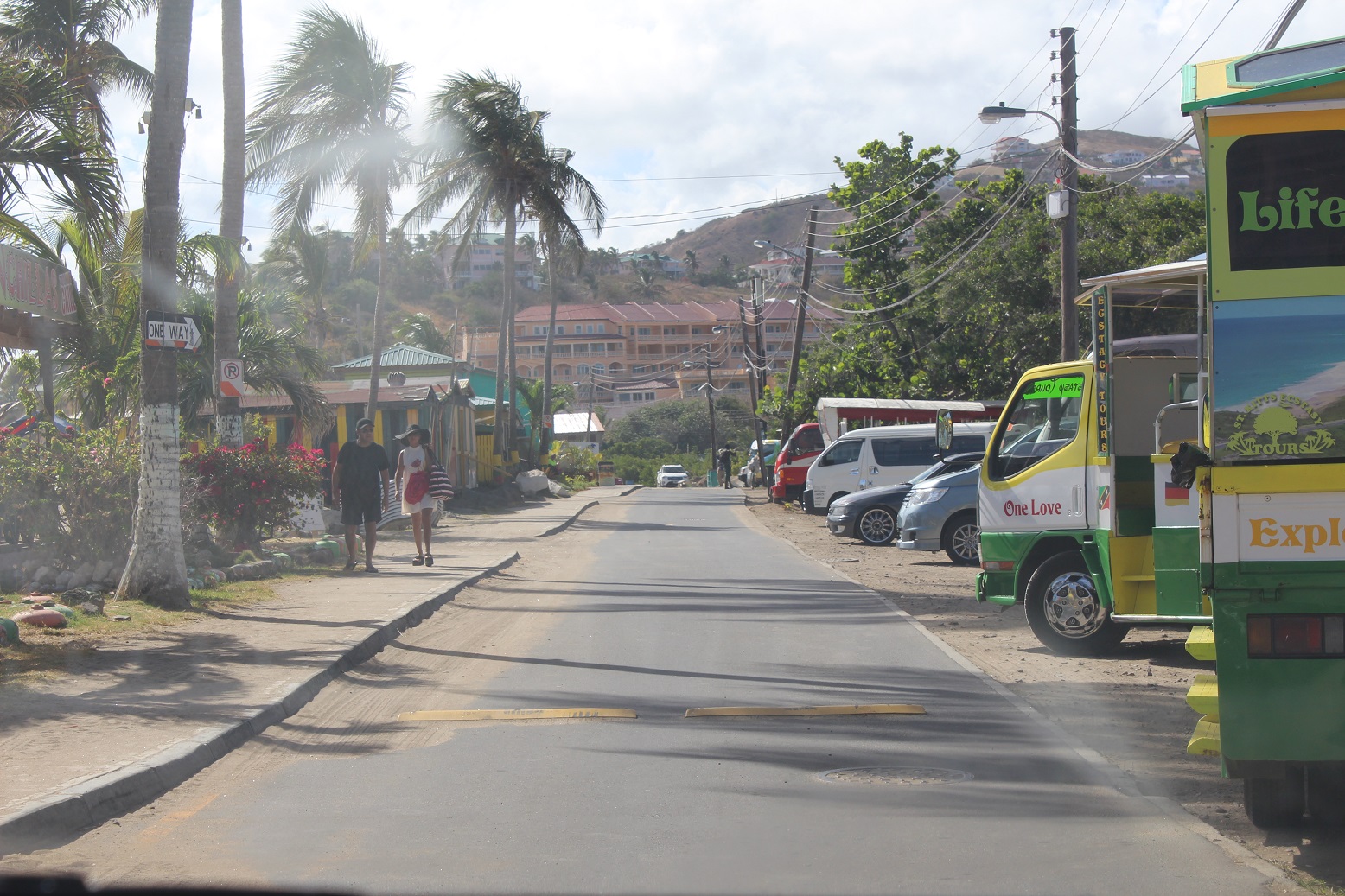 How was the EC$7.4 million to enhance The Strip at Frigate Bay spent?